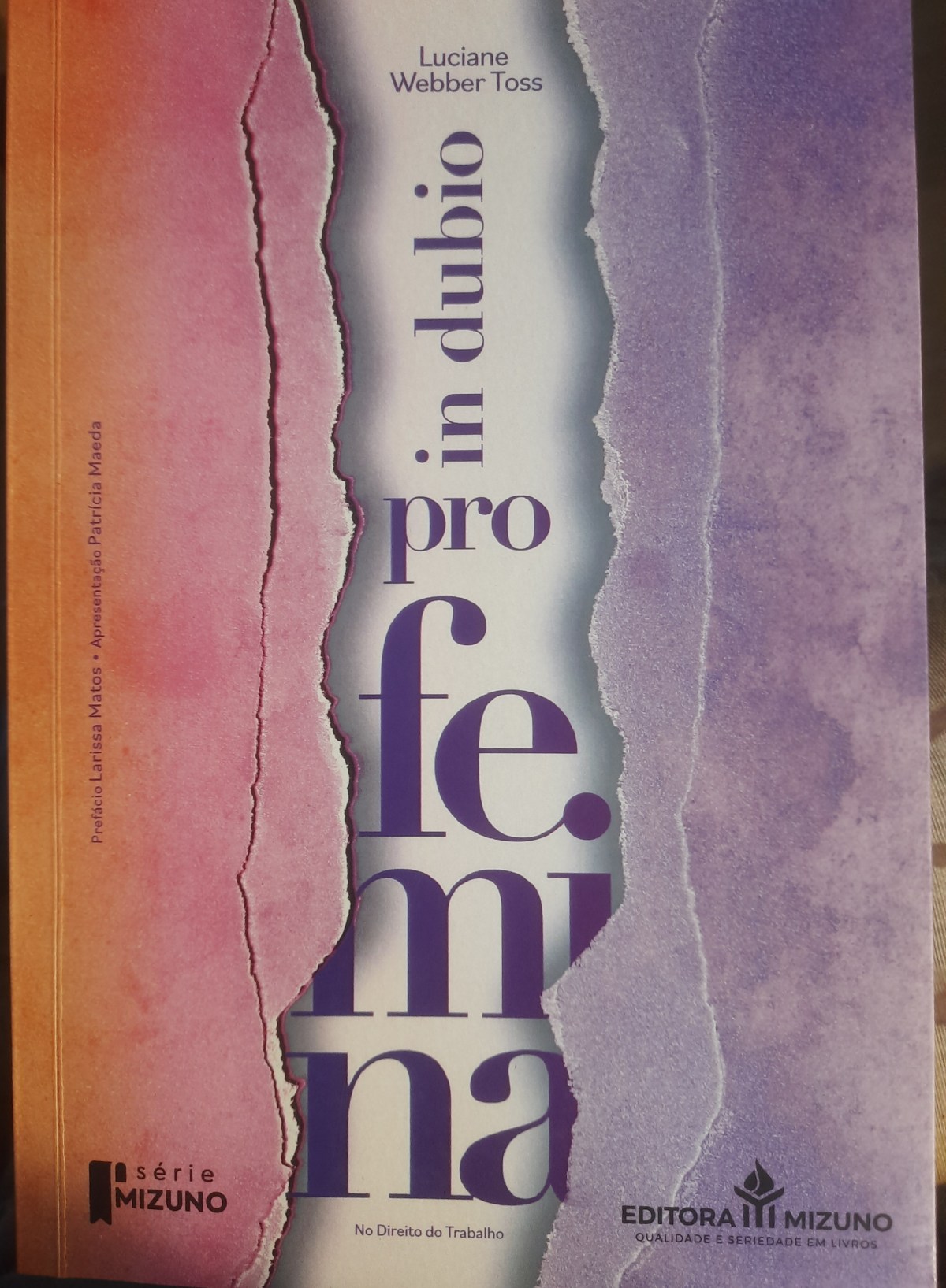 Resenha – In dubio pro femina no Direito do Trabalho – Luciane&nbsp;Toss